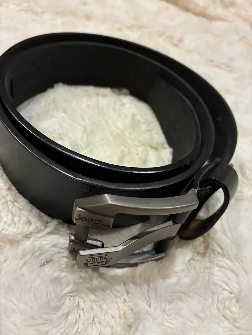 Jeep black men’s classic belt 39 inch long